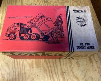 Vintage Tonka Trucks. Cement Mixer. Original Box