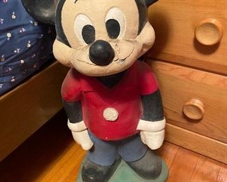 Ceramic Mickey Mouse..as Found .He is still ADORABLE ..needs new home!! 