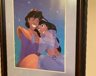 Walt Disney Pocahontas Lithograph Framed 