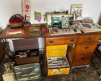 Vintage Sewing Notions. Patterns. Sewing Boxes