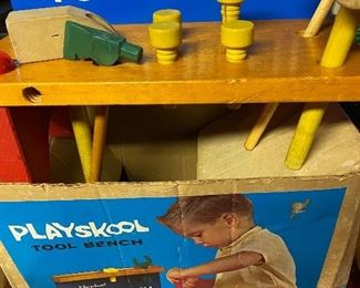 Vintage Playskool Tool Bench/Box