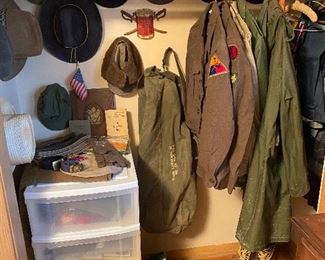 Vintage Military Uniforms. Hats 