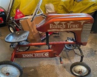 Vintage AMF  1950's Ranch Trac Pedal Tractor with Tractor Seat. 