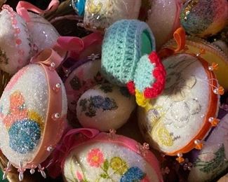 Vintage Hand Made Sequin Easter
