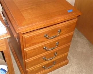 OAK FILE CABINET