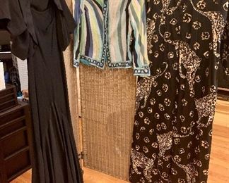 19440’s evening dress, Pucci cotton shirt, Leopard lounger . 