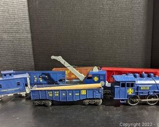 Another Lionel 8512 Santa FE Steam Switch Engine and 6 Cars
