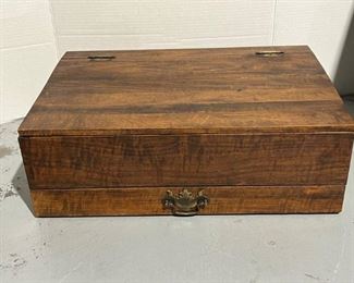 Vintage Wood Compartment Box