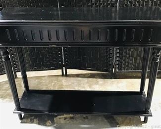 Traditional French Inspired Console Table in Black