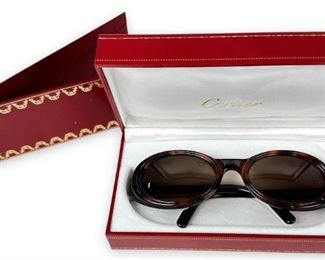 Cartier Paris Tortoise Shell Sunglasses
