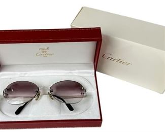 Cartier Paris Silver Eyeglass Frames