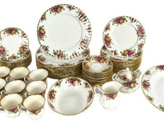 (63pc) Royal Albert Old Country Rd China Set
