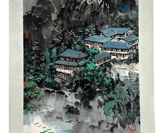 Chinese Watercolor on Paper