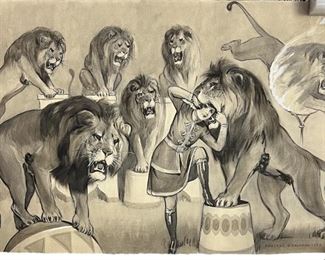 Frederic D Calhoun Mixed Media on Paper