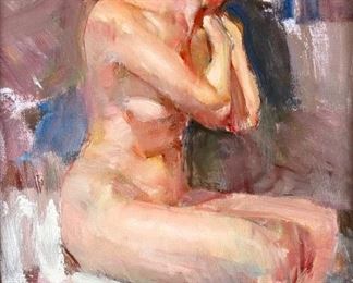 Bye Bitney Nude Oil On Canvas