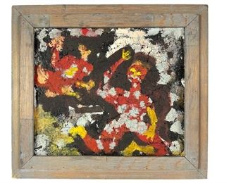 Irving Lehman Oil On Board