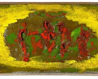 Irving Lehman Oil On Board "Autumn Wind"