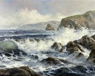 Robert Wee "Morning At Mal Paso" Oil On Board