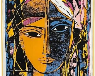 Cesar Valverde "El Retorno" Screenprint 1993