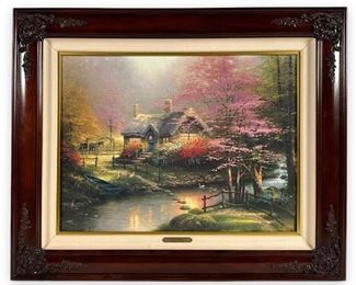 Thomas Kinkade "Stepping Stone Cottage" Giclee