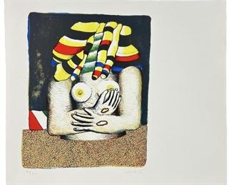 Horst Antes Lithograph From Symbiosion Portfolio