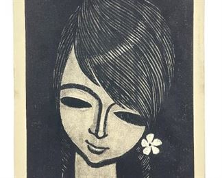 Ikeda Shuzo Hand Signed Woodblock