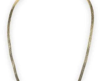 14K Gold Italian Herringbone 22" Necklace