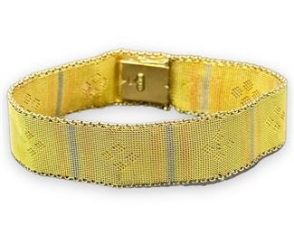 Birks 9K Gold Mesh 7" Bracelet