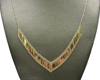 10K Gold 16" Necklace In Presentation Box