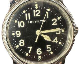 Vintage Hamilton 9715 Military Quartz Wrist Watch