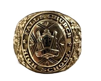 10K Gold High School Ring 1951