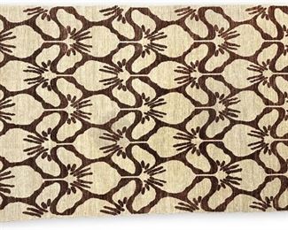 Afghani Hand Knotted Lily Rug 10'x6'