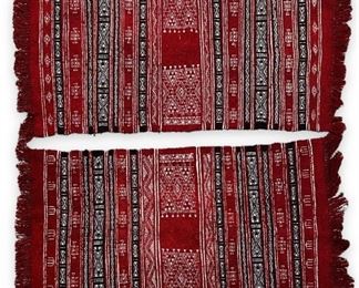 (2) Tunisian 42" x 22" Handmade Rugs