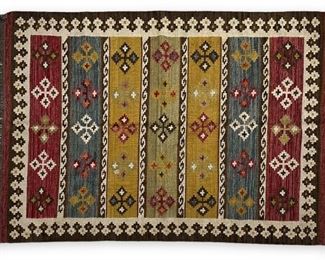 Tunisian Handmade Wool 8' x 5.5' Rug