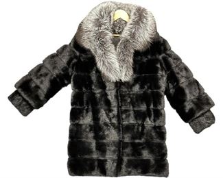 Mink & Silver Fox Woman's Coat