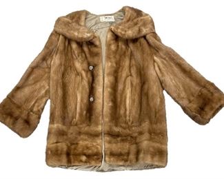 Switzers Brown Mink Woman's Fur Coat