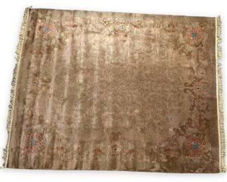 Antique Chinese 8' x 10" Wool Rug