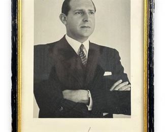 King Juan Carlos I Autographed Photo 1951