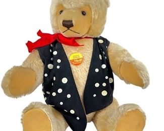 Large Steiff Teddy Bear 0201/75 With Button