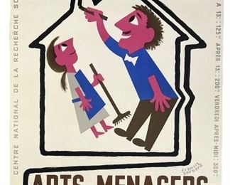 Large Francis Bernard Arts Menagers Poster