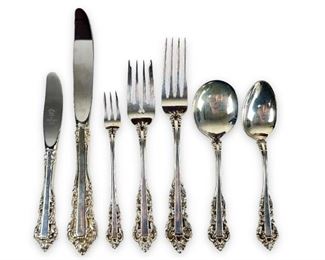 (98 pc) Gorham Medici Sterling Silver Flatware Set