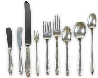 (119 pc) Int. Prelude Sterling Silver Flatware Set