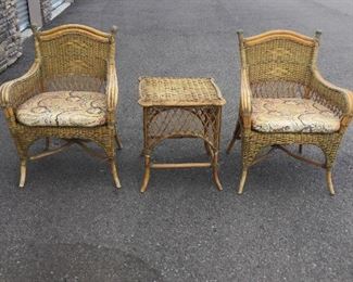 Cute Wicker Set