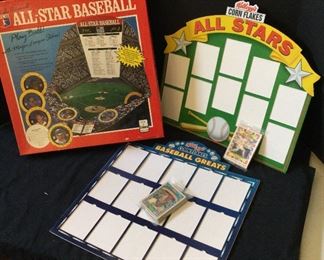 Vintage AllStar Baseball Board Game  Collectible Cards