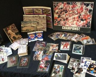 Various Sports Trading Cards Posters