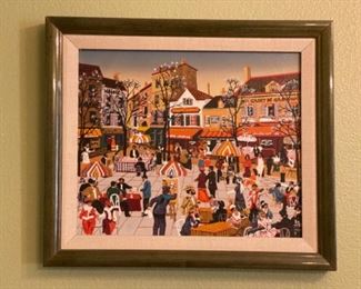 Bought at New York Central Park. 1990th. Oil paint on canvas.