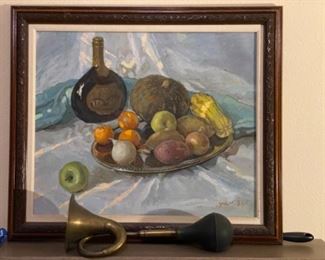 Oil painting still life. Suzanne touch.
