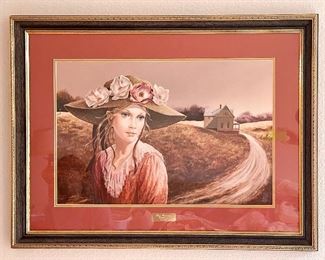 Autumn Fields by Pati Bannister 
no. 207/950, framed 29” x 23”