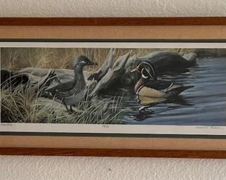 Courtship by Gerald Lubeck
no. 42/500, framed 23” x 11”