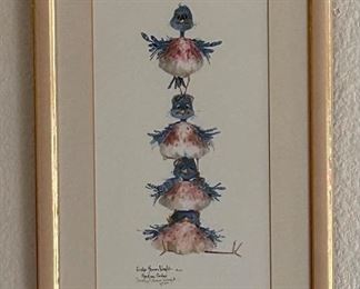 Pecking Order by C. L. Wright
no. 1/300, framed 10” x 16”